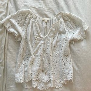 Micheal Kors eyelet blouse